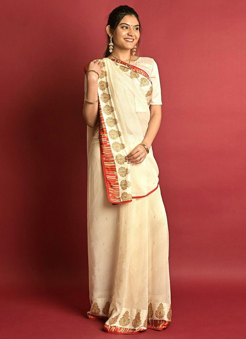 Ashima New Party Wear Designer Fancy Dark Georgette Saree Collection